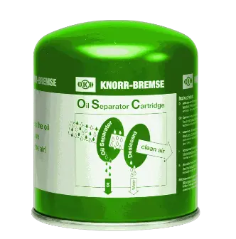 Cartouche dessiccateur KNORR-BREMSE K039453X00 – M39x150, Cartouche dessiccateur conçue pour éliminer l’humidité et les impuretés de l’air comprimé dans les systèmes de freinage des véhicules poids lourds