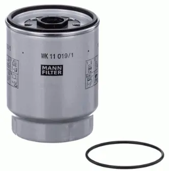 Filtre à carburant MANN-FILTER WK 11 019/1 z - Filtre à carburant conçu pour offrir une filtration efficace du gazole et protéger le système d’injection contre les particules et l’eau