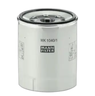 Filtre à carburant MANN-FILTER WK 1040/1 x – Filtre à carburant haute performance, conçu pour protéger le système d’injection des véhicules poids lourds contre les impuretés et l’eau contenue dans le carburant